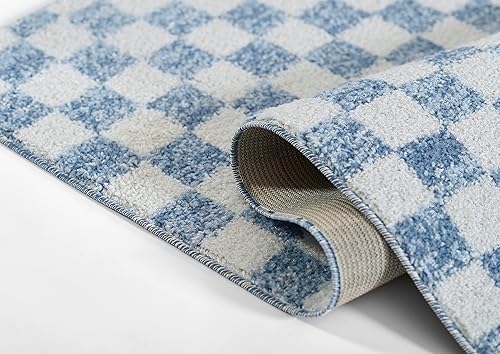 Miniatura 7 de Novogratz por Momeni Rugs Kai-1 azul 5 pies 3 pulgadas x 7 pies