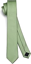 HISDERN Hommes Cravates Solide Couleur Slim Cravates pour Hommes Cravate De Mariage Classique Formelle D'affaires Cravate pour Hommes 6 cm