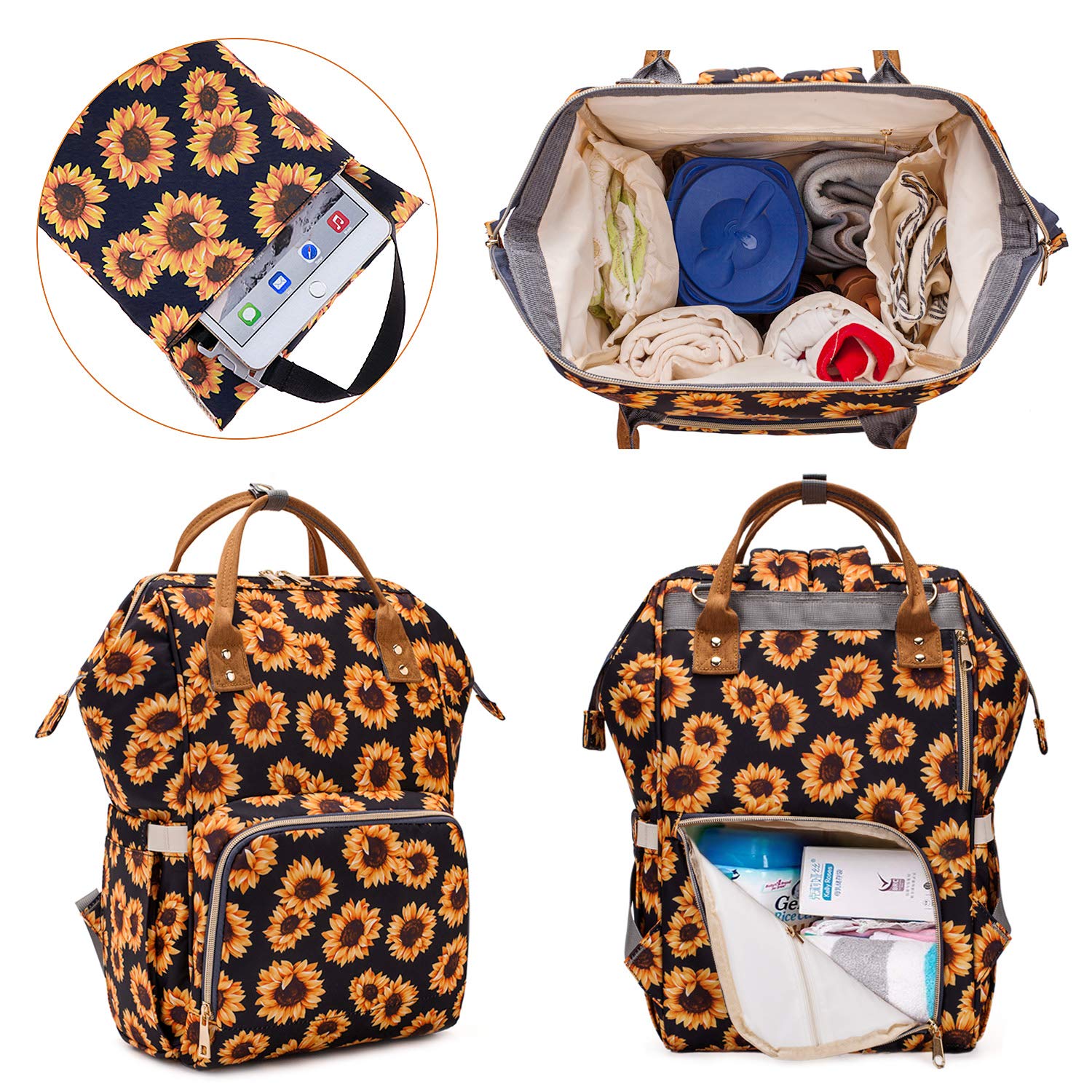 Wickeltasche, Rucksack für Damen, wasserdicht, Windeltasche für Mütter, Babypflege, Reisen, Geschenk