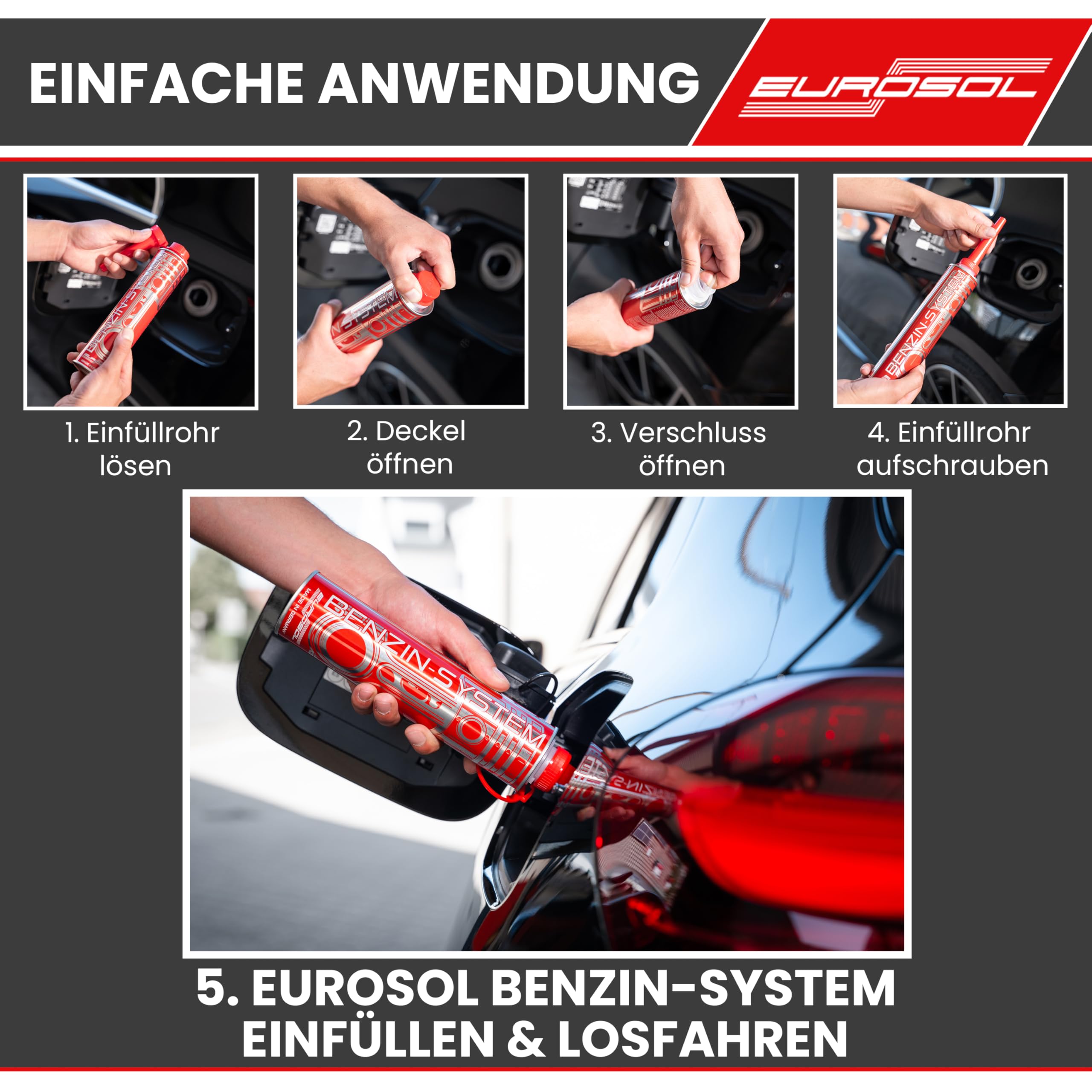 Benzin Additiv 3x400 ml|Motorreiniger Benzin|Benzin Systemreiniger