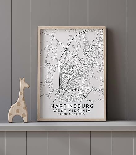 Miniatura 9 de Map of Martinsburg, West Virginia, Light 2 (12x16)
