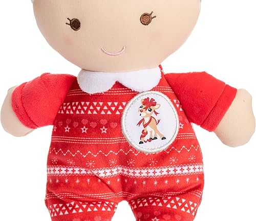 Miniatura 4 de KIDS PREFERRED Rudolph - La primera muñeca de Navidad del bebé de reno de nariz roja, juguete navideño para niños y niñas de 0 años en adelante