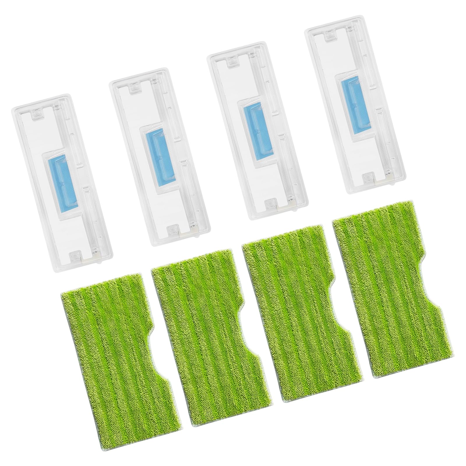 CUNZJIA Pack of 4 Efficient Steaming Mop Pad Fiber Texture Suitable for on Tiles Wood Laminate and Marble Floors
