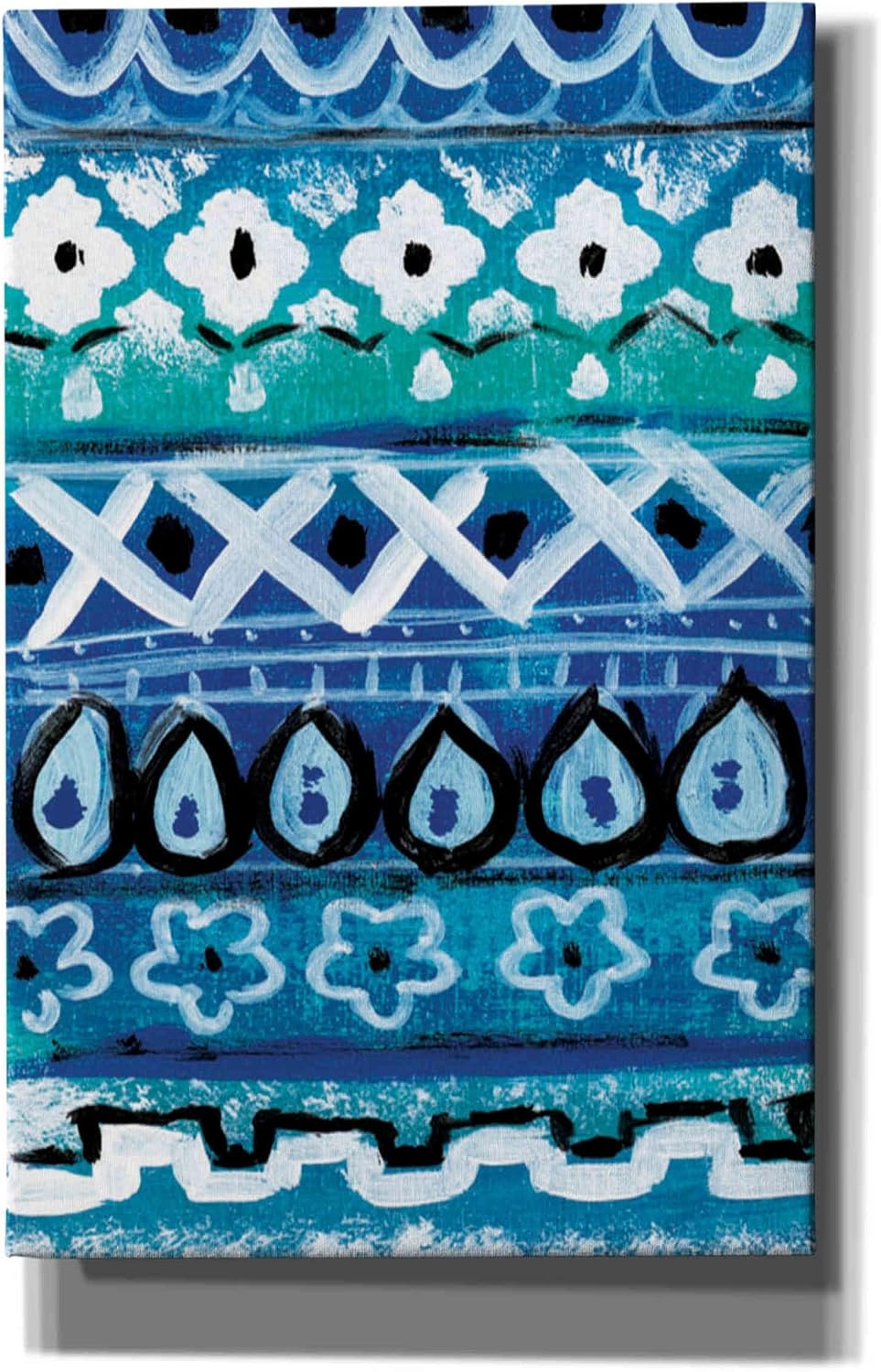 Epic Graffiti 'Pattern Painting V' by Linda Woods, Canvas Wall Art, 12"x18"