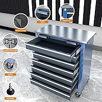 Vista 4 de LARBANKE 3 Different Types Tool Chest Combination,Rolling Tool Chest with Stainless Countertop,Tool Cabinet with Connection Buckle,Wheels and Foot