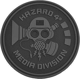 HAZARD 4 Media Division Rubber Patch - Black