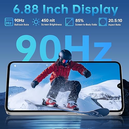 Miniatura 8 de OUKITEL C60 teléfono celular desbloqueado Android 15-10000 mAh batería 16GB +128GB1TB TF teléfonos Android, 6.88 "HD+ pantalla 13MP cámara 110dB