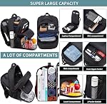 Sac à dos de voyage extra large pour ordinateur portable de 50L, sac à dos d'affaires pour hommes et femmes avec port de chargement USB, résistant à l'eau, compatible TSA, grand sac pour ordinateur de 17,3 po, sacs à dos scolaires noirs