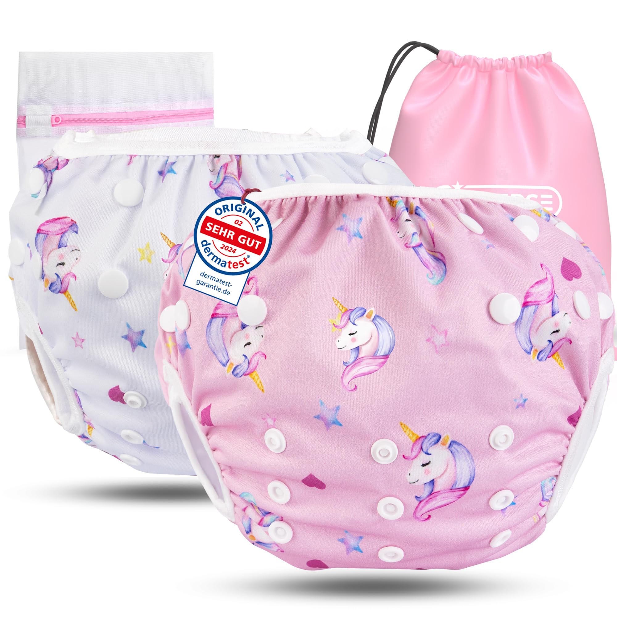 KIDVERSE Schwimmwindel Baby 0-3 Jahre - Set Schwimmwindeln wiederverwendbar