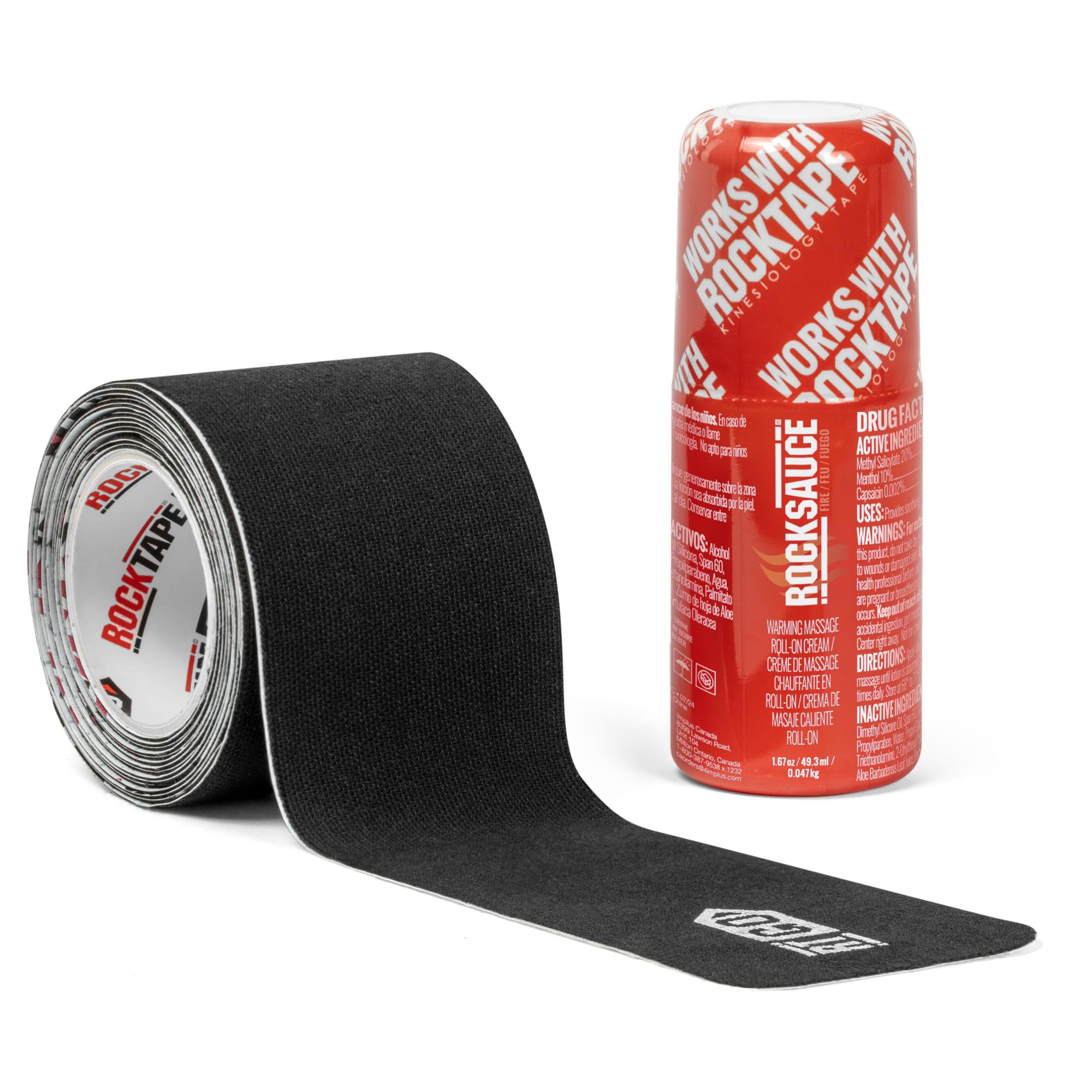 RockTape GO Muscle & Joint Relief Kit - Pre-Cut Kinesiology Tape