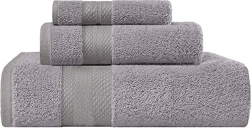 Miniatura 106 de Superior Juego de toallas de algodón turco de 3 piezas, toallas surtidas para el hogar, artículos esenciales de baño, toalla de baño, toalla