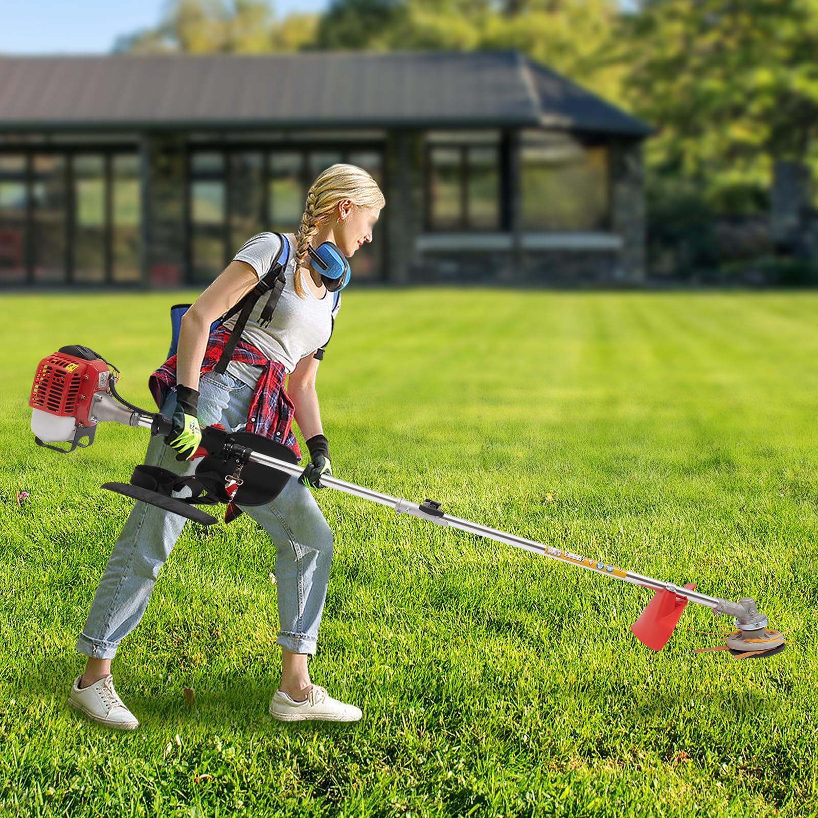 HAPPY− GHD GN607A Amazon.com : Gas String Trimmer, 2 Stroke 26cc Gasoline Weed