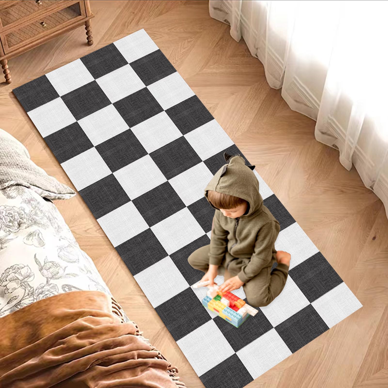 Tapis de Couloir Long, Tapis pour Cuisine Devant évier 90 x 150 cm
