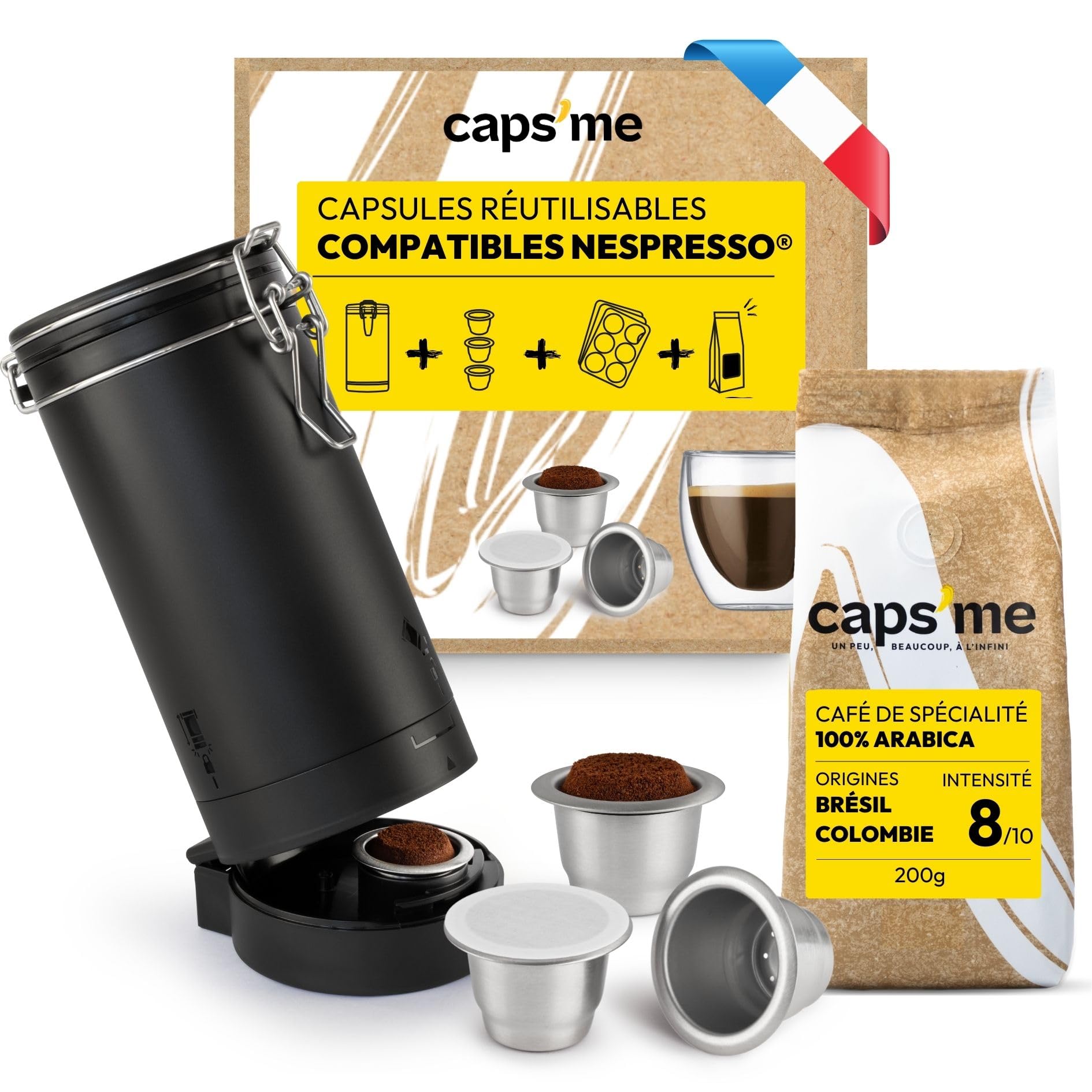 Kit Capsules Réutilisables CAPSME pour Nespresso® : Économique et Écologique