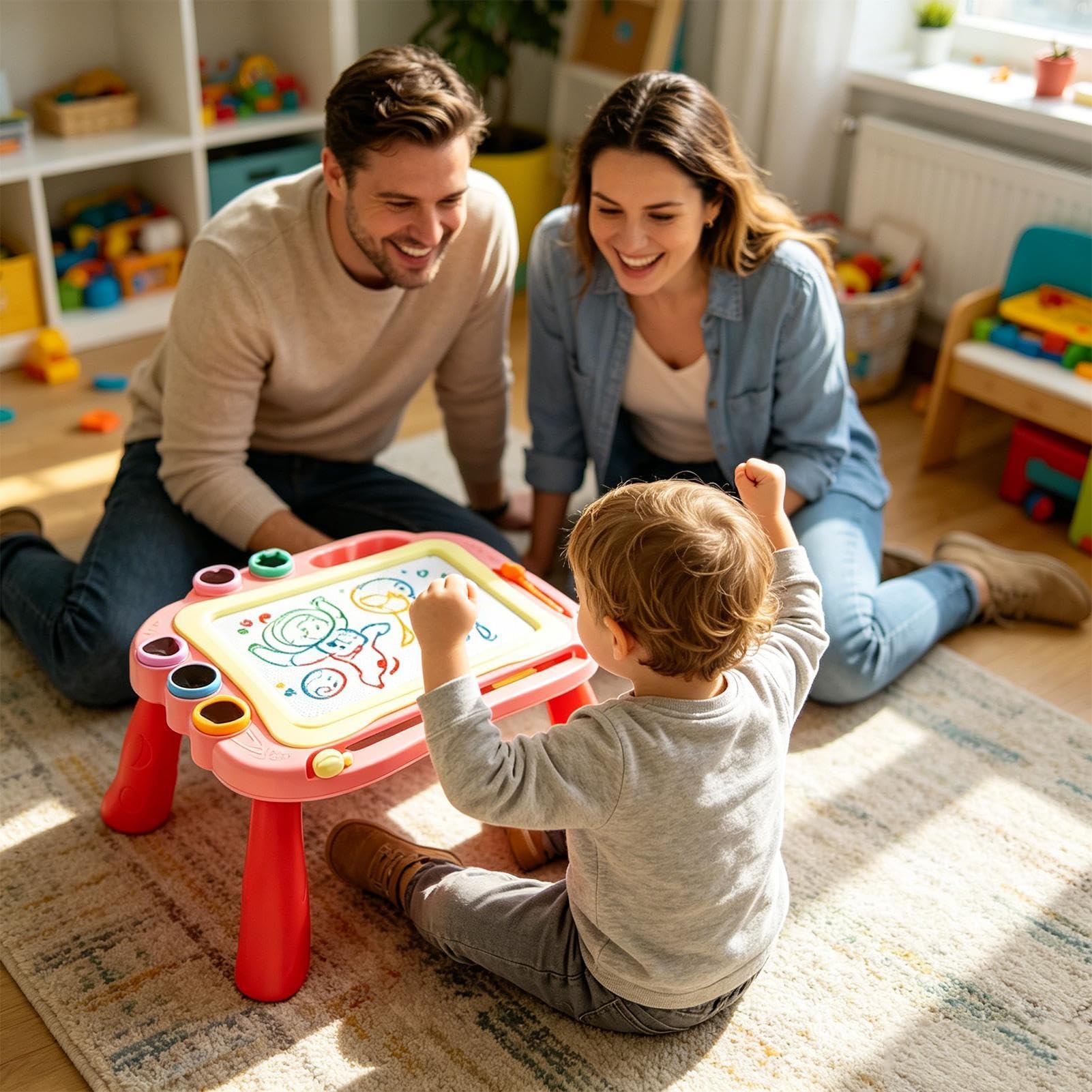 Lavagna Magnetica Da Disegno Attività Educative Prescolari Di Apprendimento | Blocco Per Scarabocchi Per Bambini E Bambine, Feste Di Compleanno, Auto, Classe