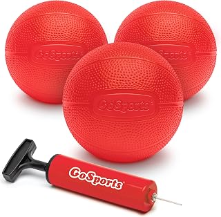GoSports 6 Inch Replacement Balls for Little Tikes, GoSports Tot Shot, and Other Children's Basketball Hoops – Soft 3 Pack Toddler Basketballs with Pump