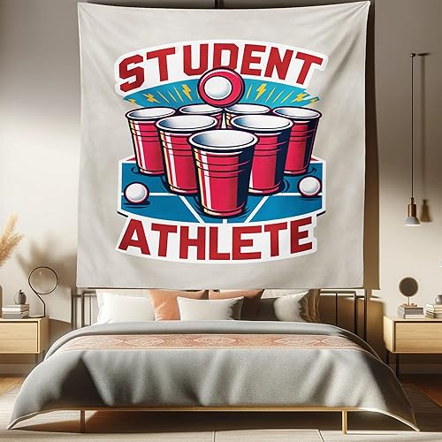 Miniatura 3 de Ambesonne Tapiz de fantasía, cofre del tesoro abierto con monedas de oro en ilustración pirata de cueva, colgante de pared ancho para dormitorio,