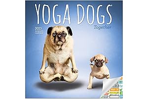 Yoga Dogs Calendar 2023: Unwind and Unleash Your Inner Zen with Adorable...