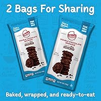 Vista 4 de Classic Cookie, Mini galletas crujientes, brownie de chocolate doble de 7 onzas, 2 bolsas