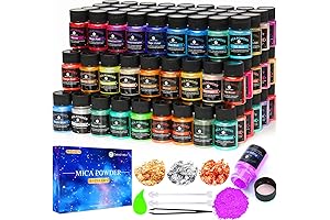 Soap Pigment Powder, 63 Colors | Craft and Art Supplies for Epoxy...