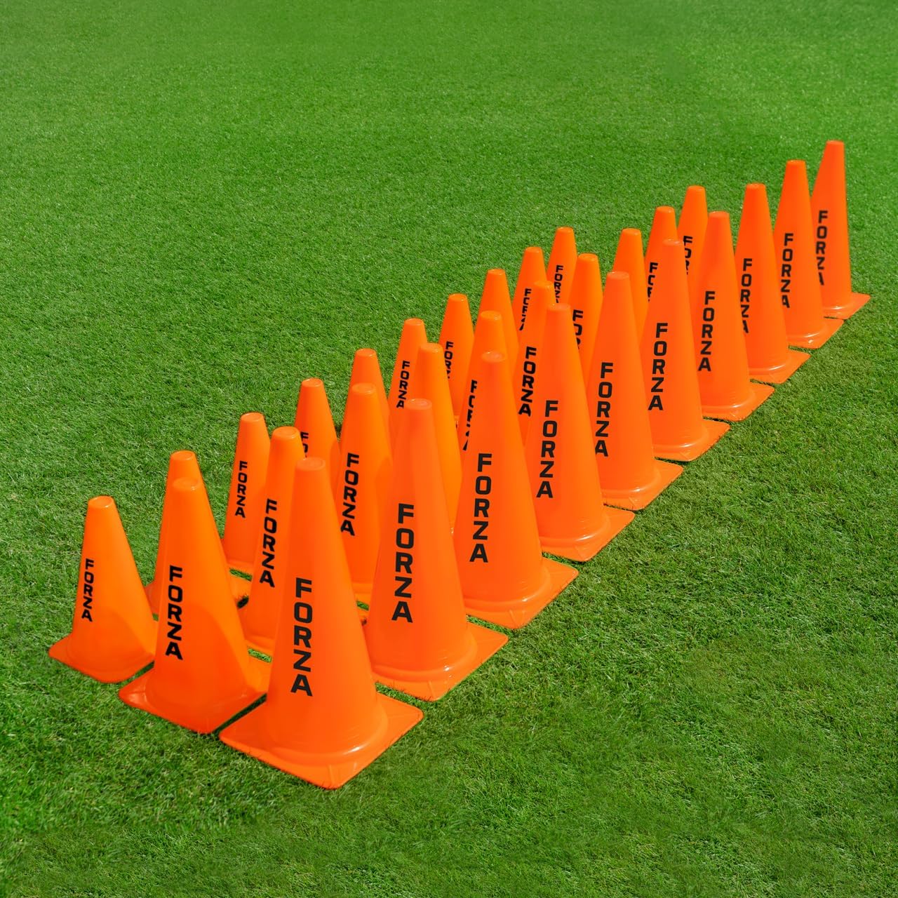 FORZA Large Training Cones - Pack of 10 with 3 Size Options for Optimal Training Sessions