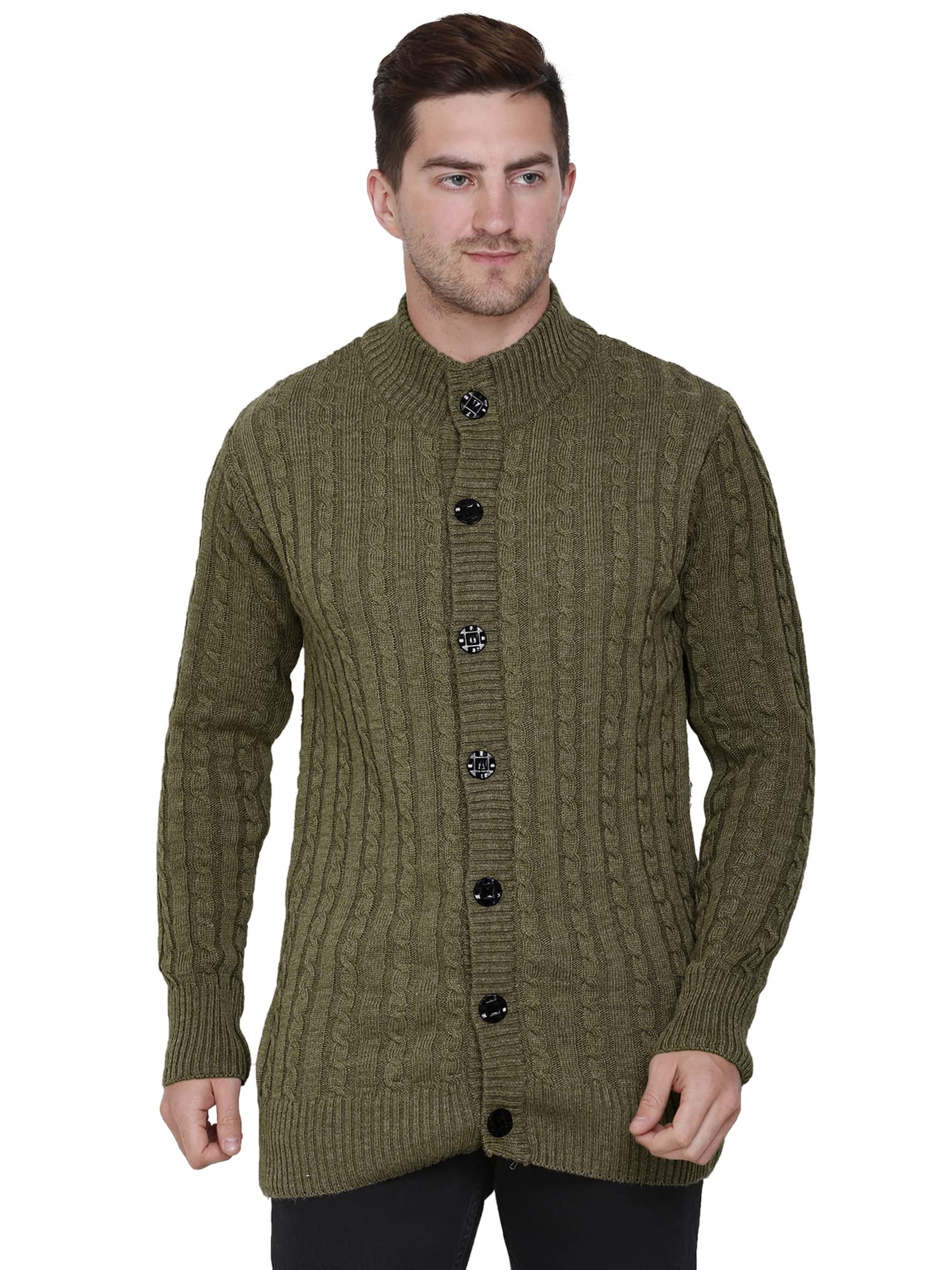 matelco Mens Woollen Buttoned Sweater Full Sleeves for Winters-picture-29