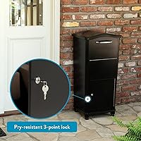 Vista 3 de Architectural Mailboxes 6900B Elephantrunk Caja de Entrega de Paquetes Negra