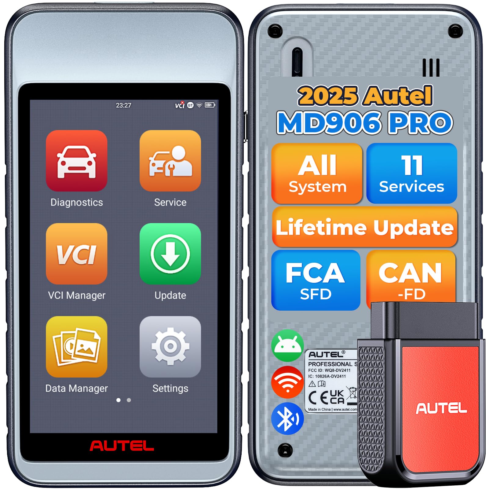 Autel code reader Maxidiag Elite MD802 Full System DS Model EPB OLS 4 IN 1 Scanner (MD701 MD702 MD703 MD704)