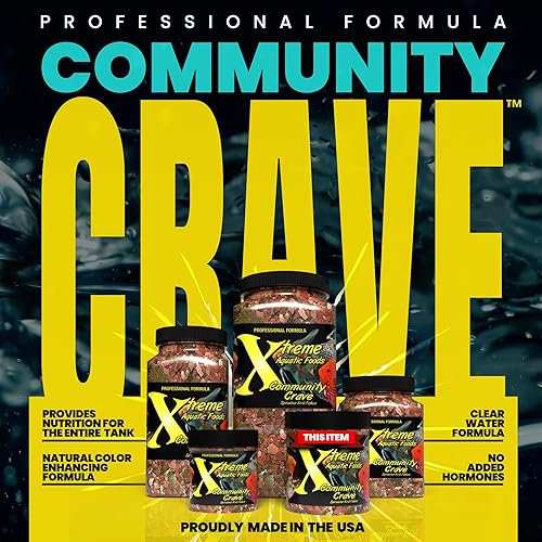 Miniatura 2 de Xtreme Aquatic Community Crave Fish Food - Fórmula profesional nutricionalmente equilibrada - Perfil de aminoácidos equilibrado y sin hormonas -
