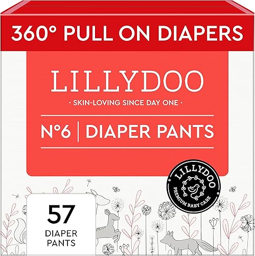 Miniatura 20 de LILLYDOO Pantalones de Pañal para Niños Pequeños - Talla 6 (29+ libras), Suministro Mensual (114 Unidades), Amigables con la Piel, Ultra Suaves, Sin