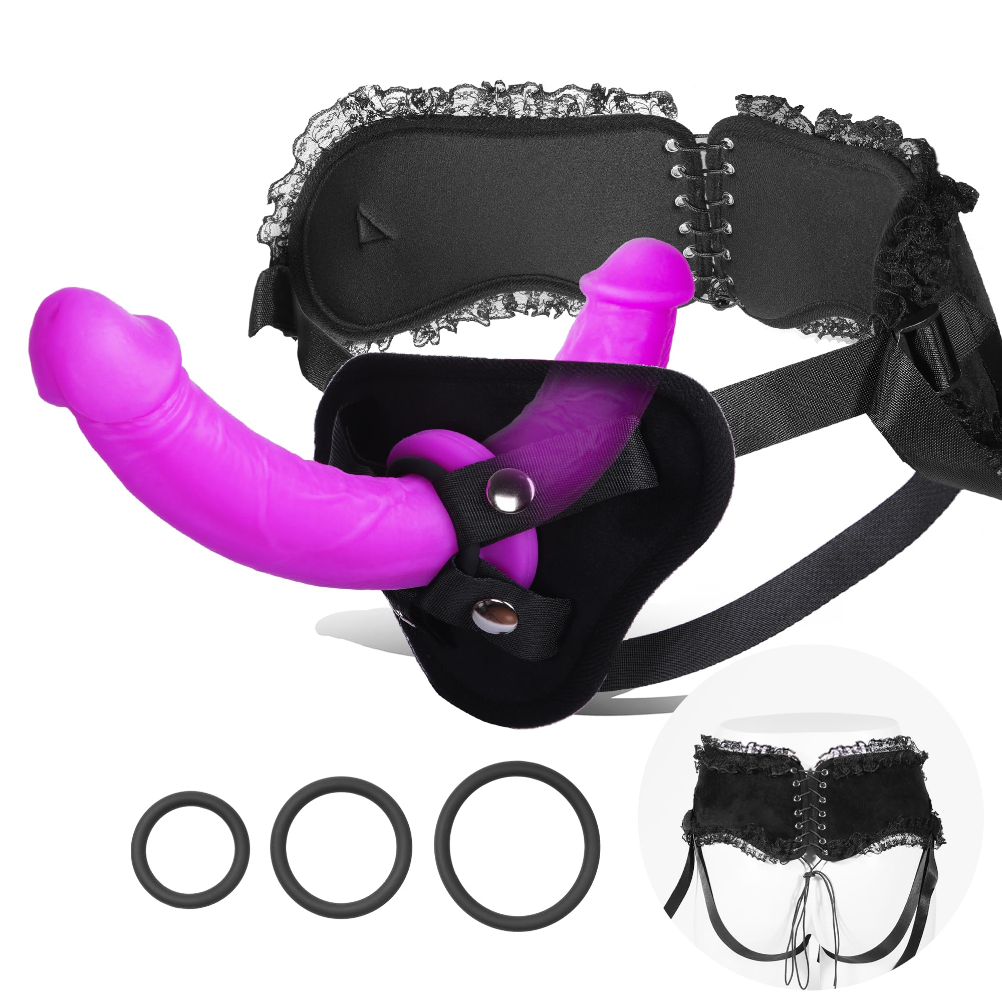 Amazon.com: Strap On Dildo Women Sex Toys - Double Dildo Long Anal Strapon  Dildos with Harness Double Sided Dildos Lesbian Sex Toys for Couple,  Fantasy Silicone G-Spot Stimulator Sexual Pleasure Tools :