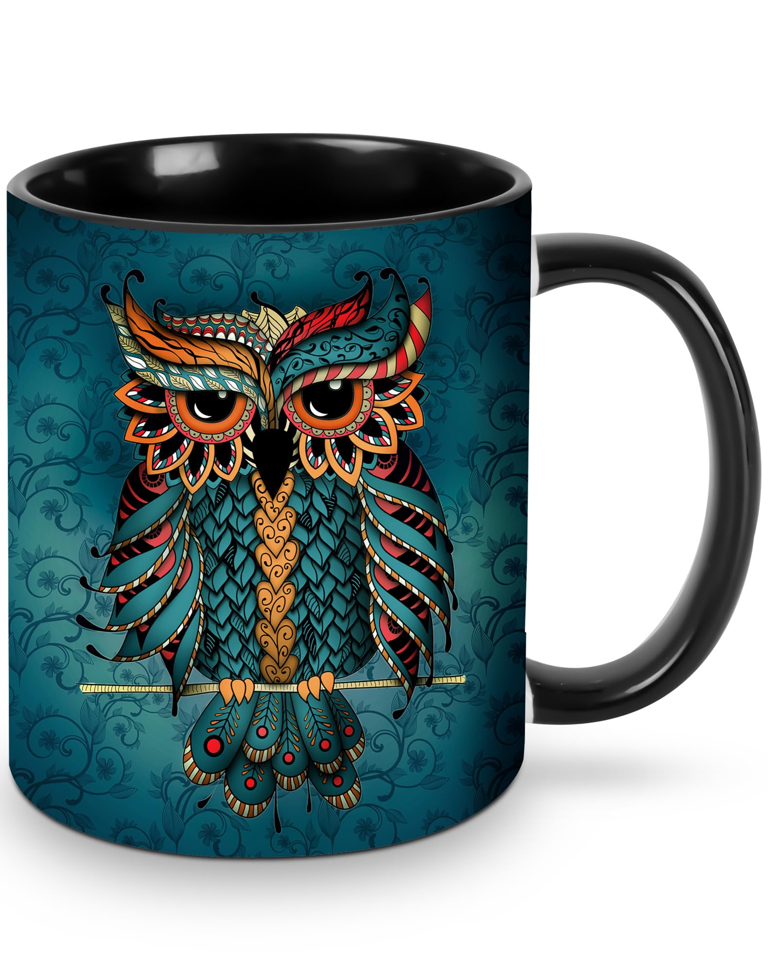 Yrebyou Owl Coffee Mug for Women Ceramic Tea Cup Novelty Mugs 11 Oz for Office Home Kitchen