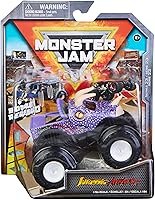 Vista 1 de Monster Jam Camión fundido a troquel 1:64 Spin Master 2022 con accesorio adicional: Ataque jurásico favorito de arena