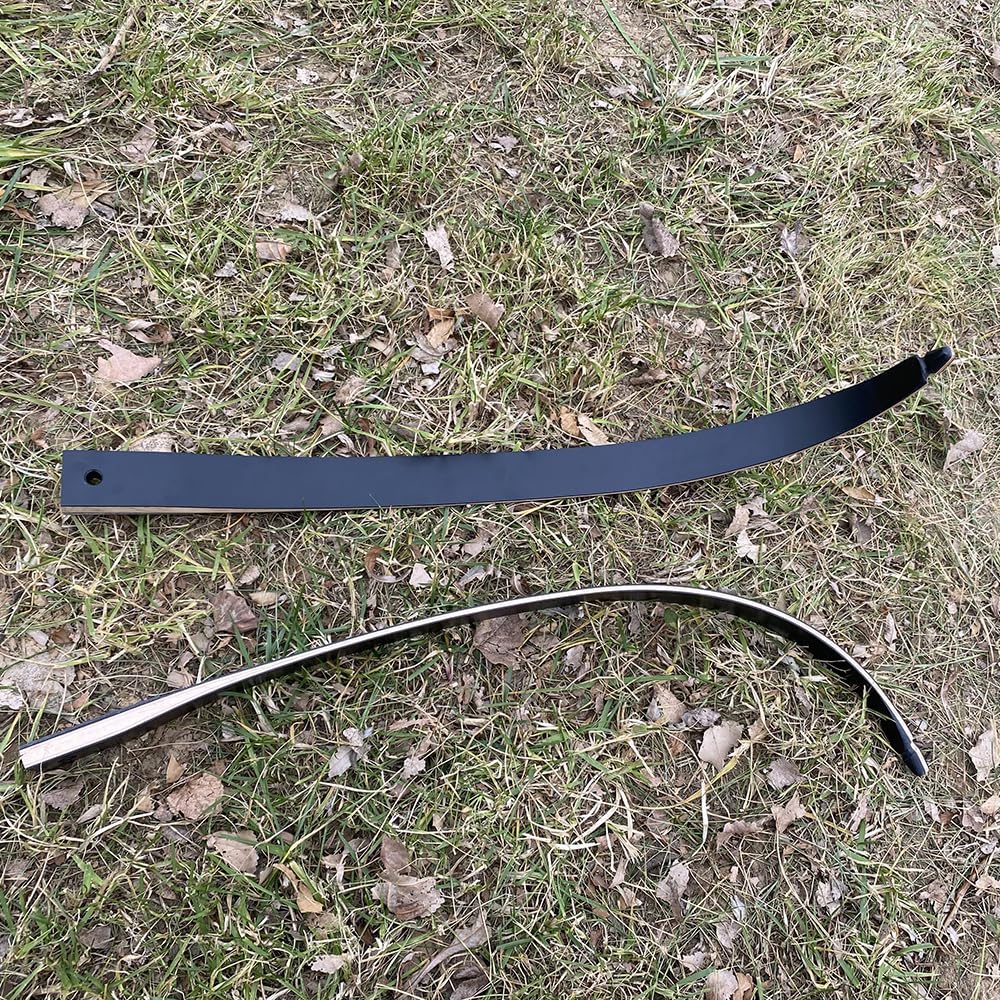 SHARROW Arco Ricurvo Smontabile Set Completo, 50/55 Libbre Arco Nero in Legno e Lega di Alluminio-Magnesio per Tiro con l’Arco