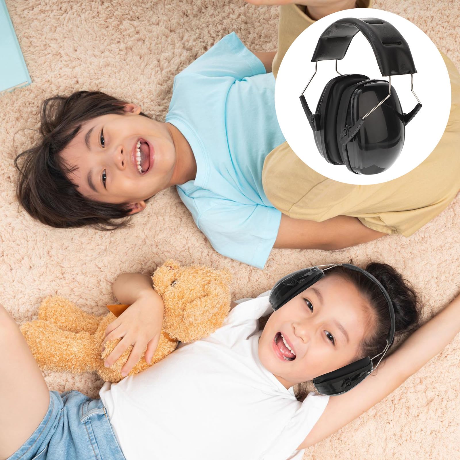 Paraorecchie Antirumore per Bambini, Riduzione, Vestibilità Regolabile