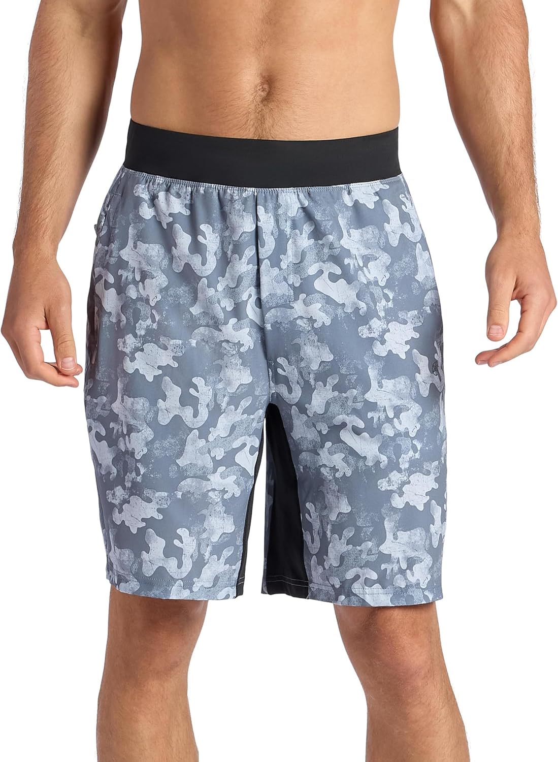 Gaiam Men's 9” Camo Short, Standard Fit, Stretch Lightweight Material, Moisture-Wicking