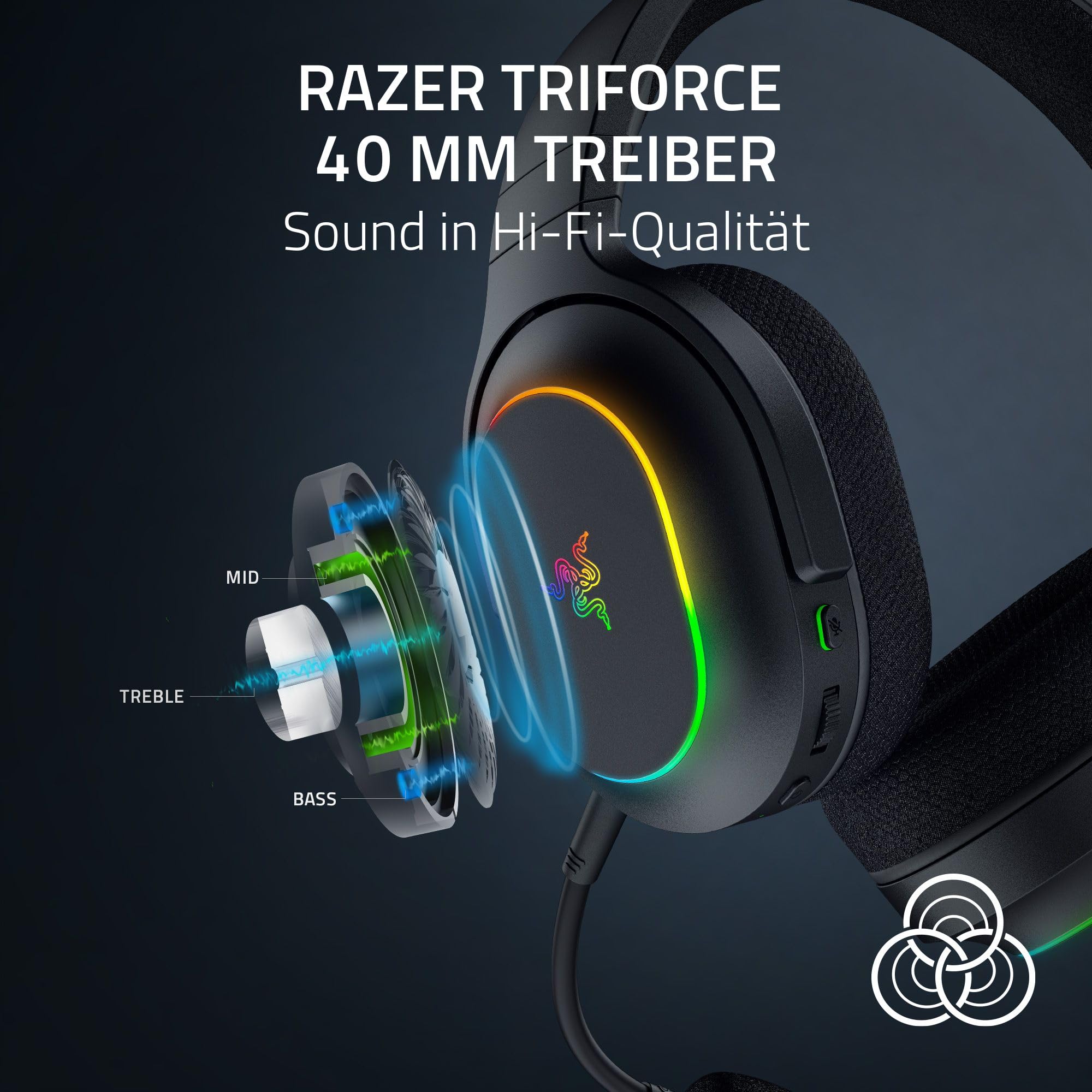 Razer Barracuda X Chroma kabelloses Multiplattform-Gaming-Headset mit 6 Zonen Chroma RGB – Bild 5