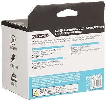 Retro Bit 3 in 1 AC Adapter for NES/SNES/Genesis