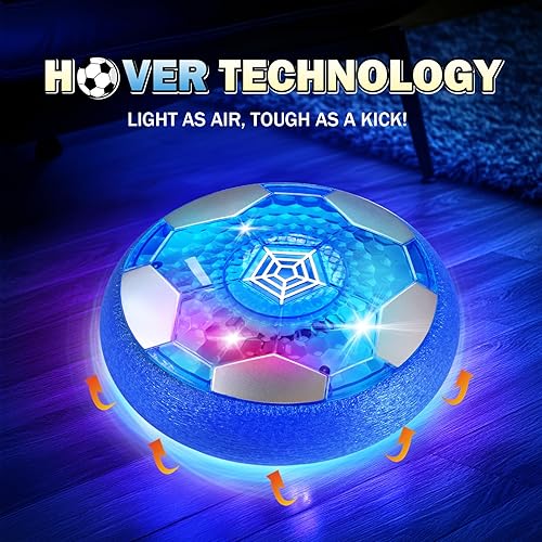 Miniatura 3 de BaLaM Hover - Pelota de fútbol para niños de 3 a 12 años, juguetes recargables para interiores, juguetes iluminables, regalos de Navidad,