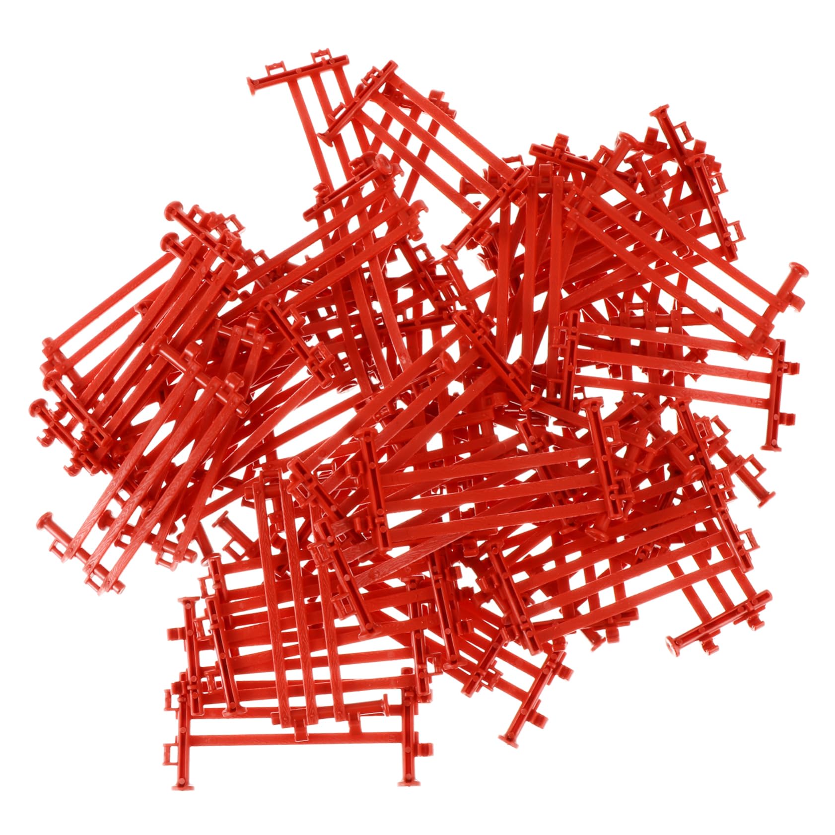 TOYANDONA 50pcs Miniature Garden Fence Plastic Fence Toys for Boys and Girls for Garden Area and Simulation Zoo Skin Friendly Washable No Burr Scenery Layout Props
