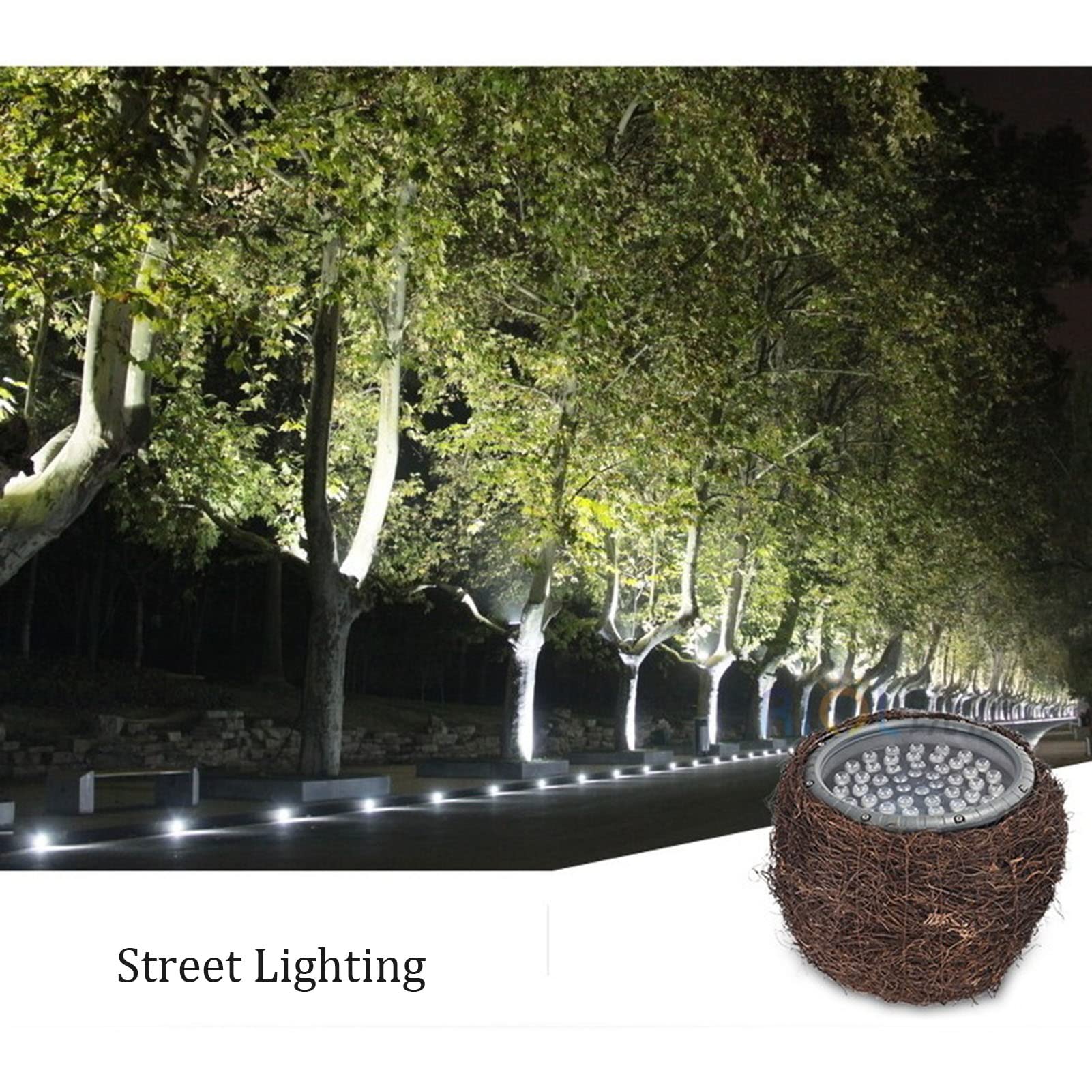 Lámpara De Nido De Pájaro Iluminación del Árbol Lámpara De Paisaje Exterior Foco Led Impermeable IP65 Luz De Inundación (Color : Green, Size : 24W)