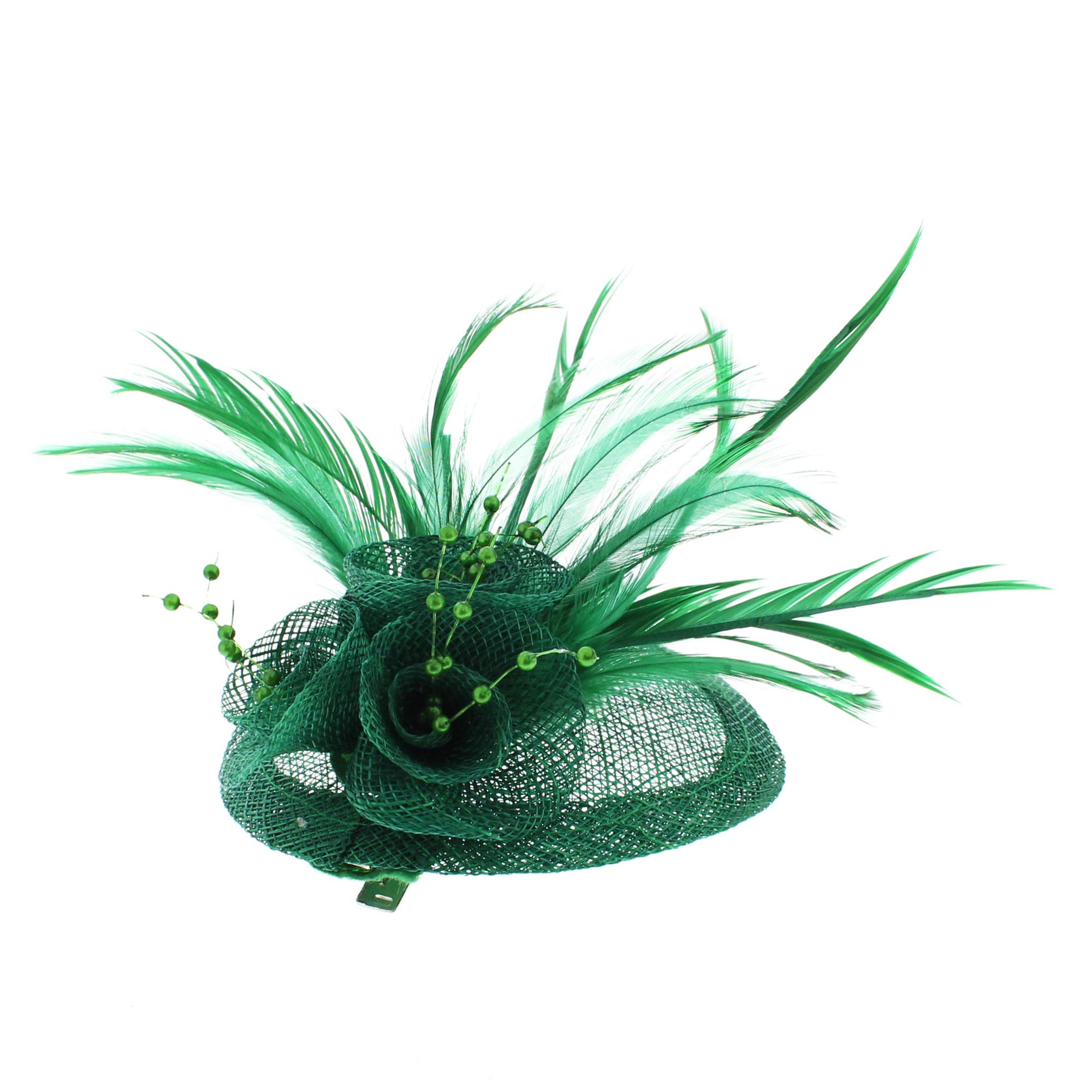 Zac's Alter Ego Colourful Clip Fascinator with Beads & Feathers