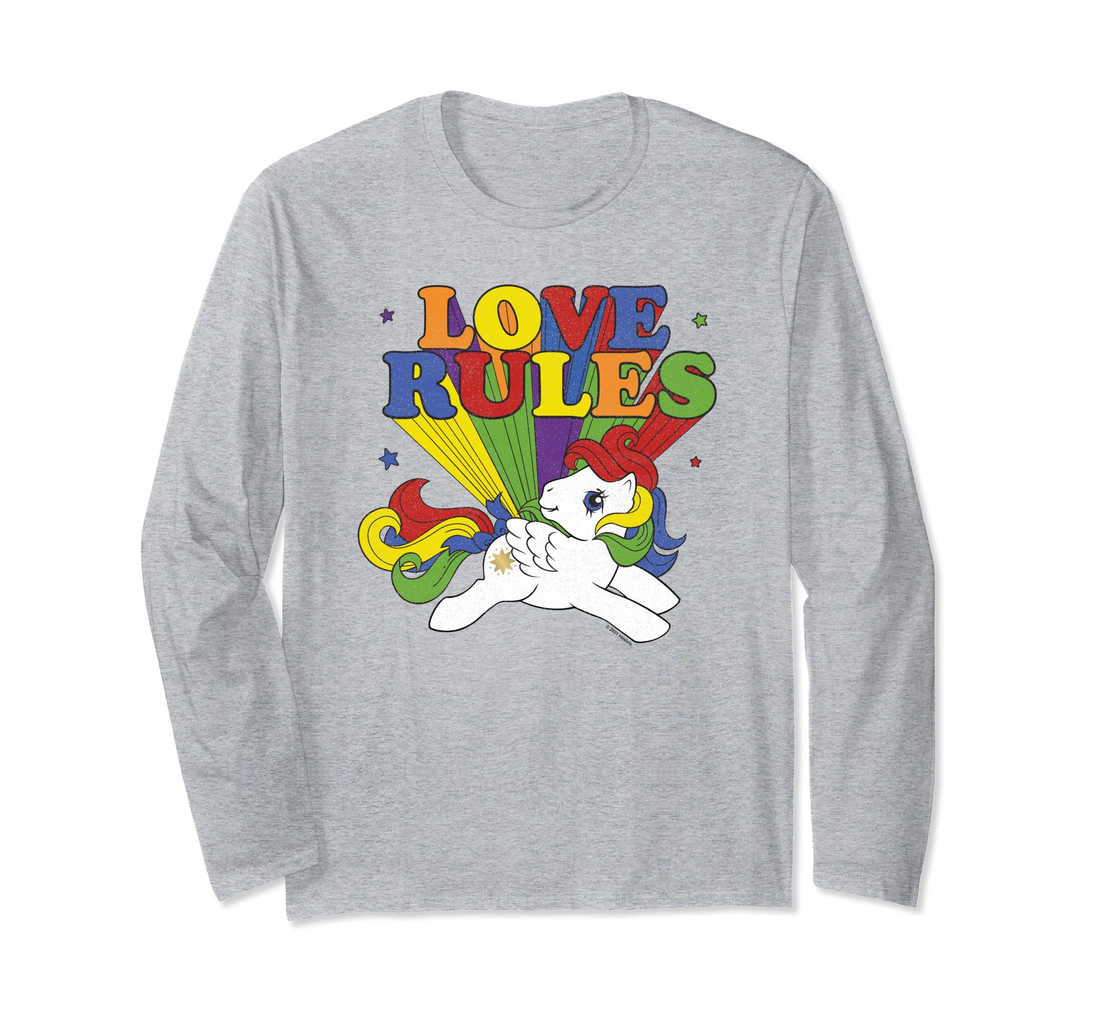 My Little Pony Rainbow Text My Love Rules Long Sleeve T-Shirt