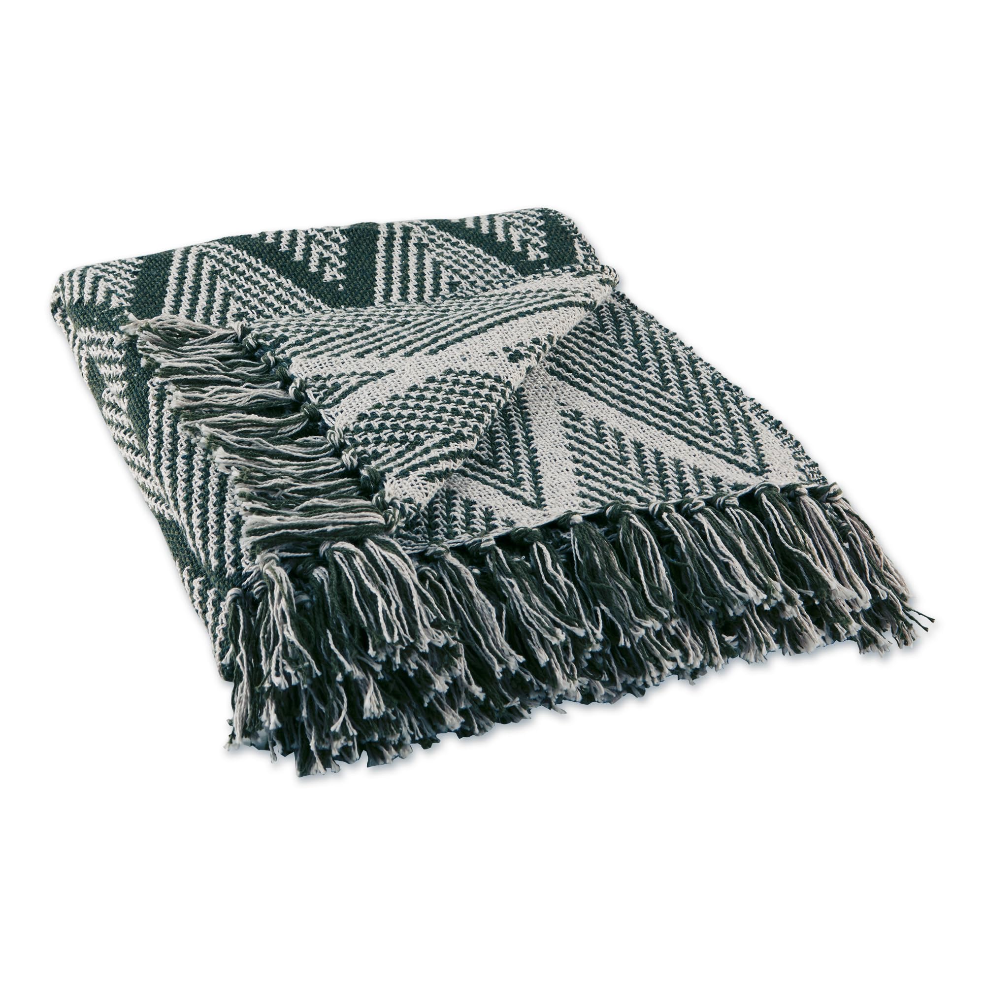 DII Throw Blanket Collection, Cotton, Green, 50x60