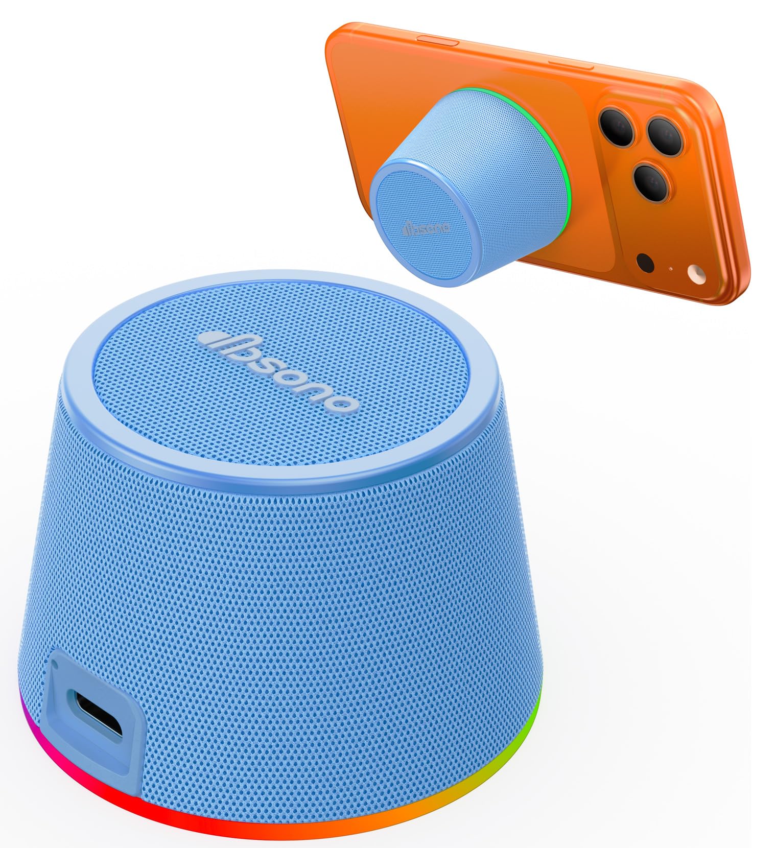 dbsono Small Portable Bluetooth Speaker Birthday Gifts Magnetic Phone Stand