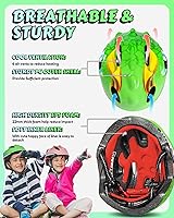 Vista 3 de VICTGOAL Casco de bicicleta para niños pequeños, ligero 3D, casco de bicicleta para niños y niñas de 3 a 8 años para múltiples deportes scooter