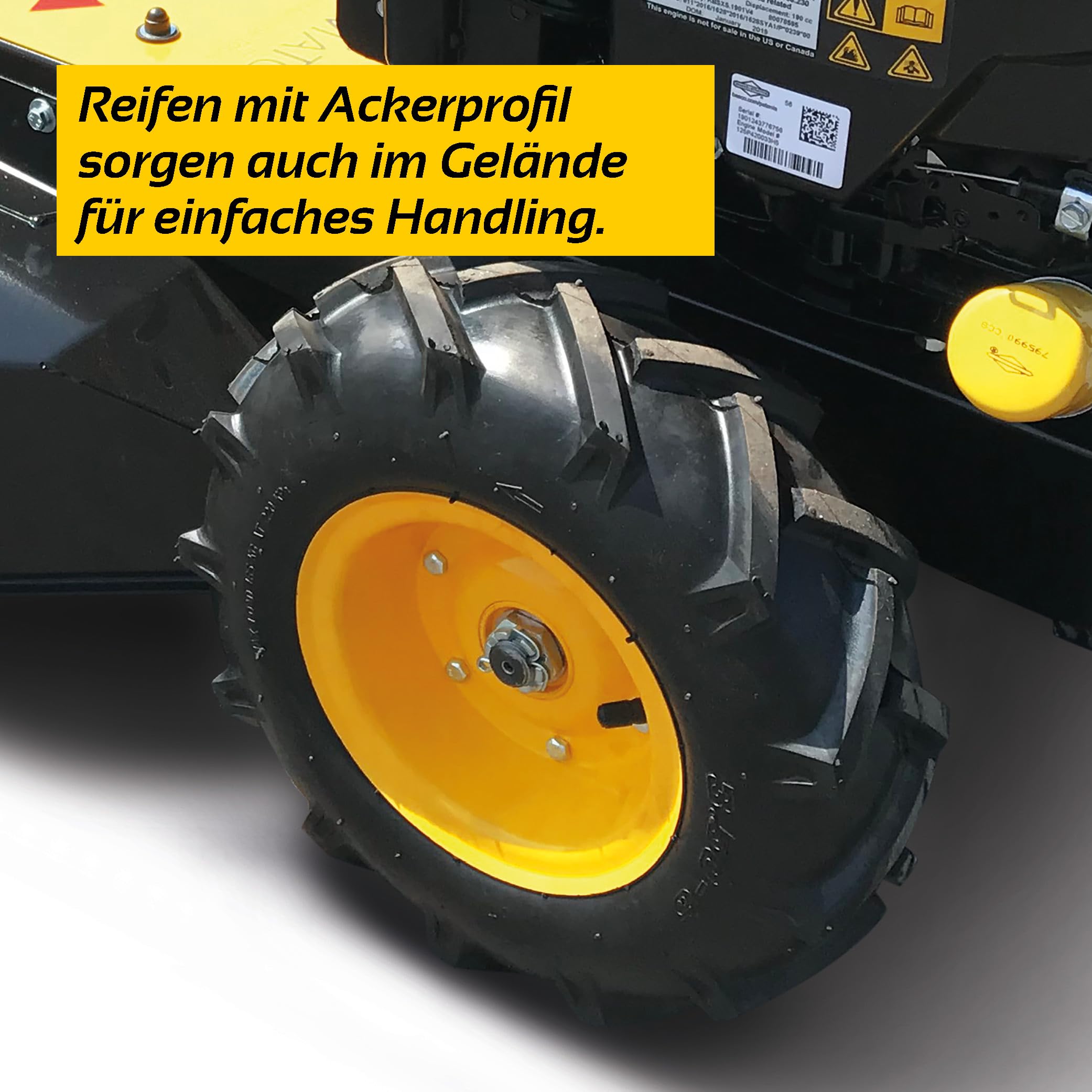 BAMATO Mulchmäher GM-875 Benzin Wiesenmäher Hochgrasmäher 580mm