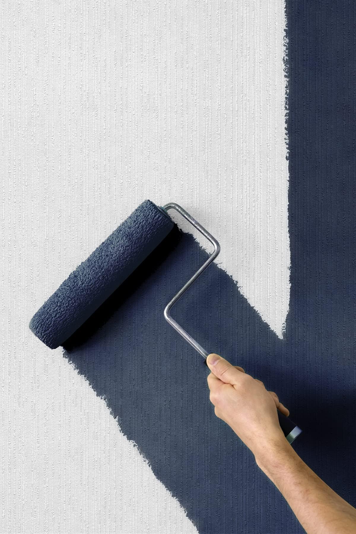 Erismann Linen Stripe Paintable Unpasted Wallpaper