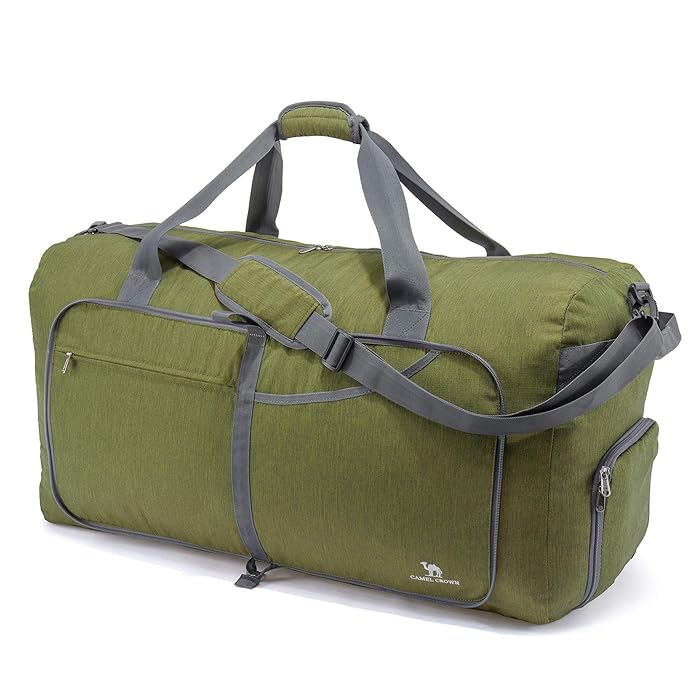 Buy CAMEL CROWN 100L Extra Large Duffle Bag Travel Bag Lightweight