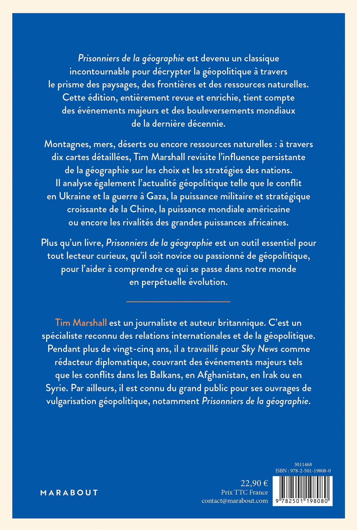 Prisonniers de la géographie: Dix cartes pour être incollable en géopolitique